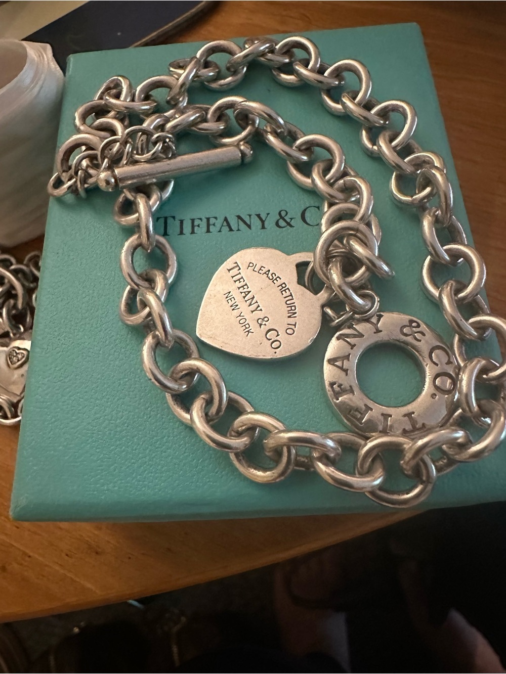 Tiffany & Co. Silver Heart Toggle (Return To Sender) Necklace - Picture 6 of 8